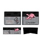 Bioworld Wallet - Gloomy Bear the Naughty Grizzly - Gloomy Running Black and Gray Fabric and Suede Bifold