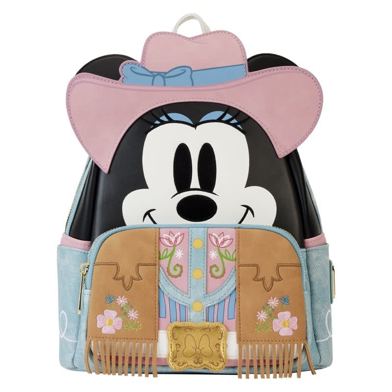 Mini Backpack Disney Mickey Mouse Visage of Minnie Western Black Chez Rhox Geek Stop