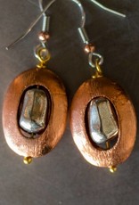 Copper Circular Earrings