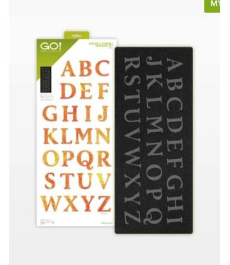 Accuquilt Go! Classic 2" Alphabet Uppercase Set