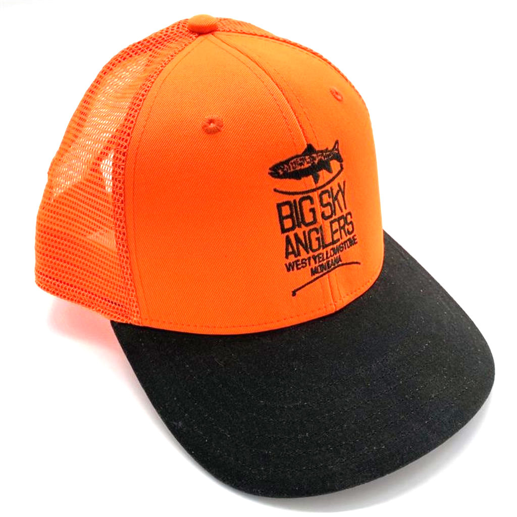 blaze orange mesh hat