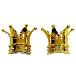 Trik Topz Valve Caps  - Crown - Gold