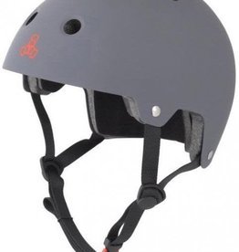 Triple 8 Helmet Brainsaver Gray Rubber S/M