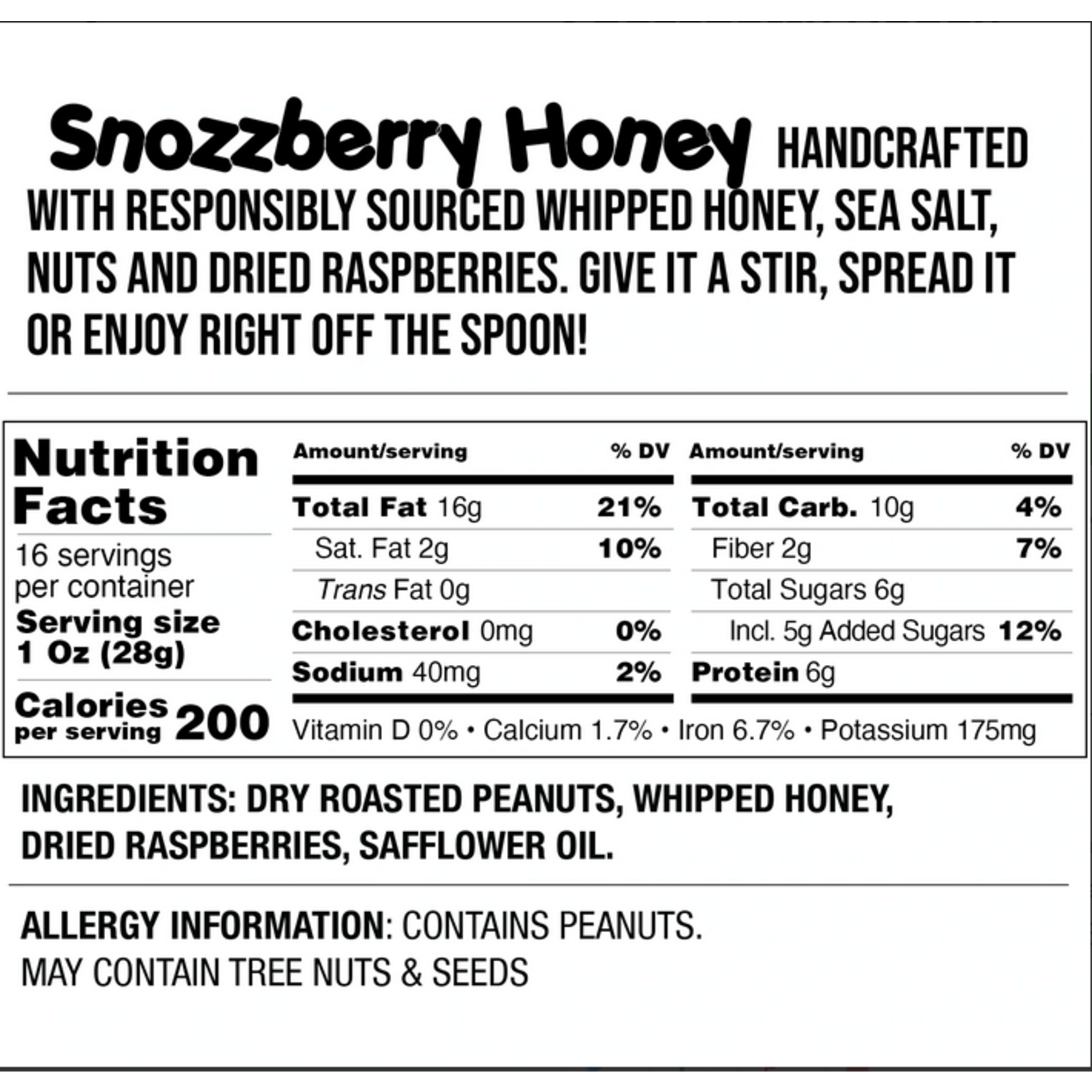 Fokken Nuts Fokken Snozzberry Honey
