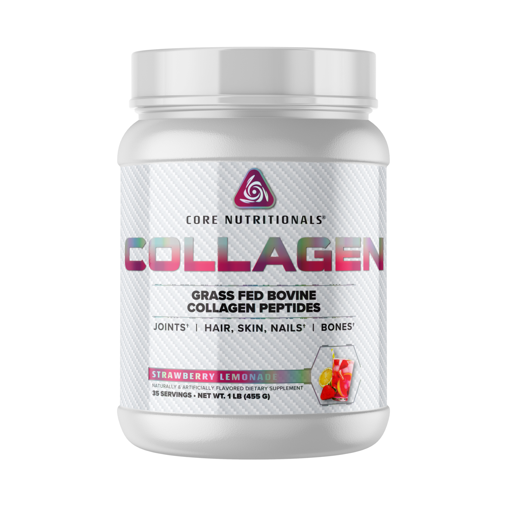 Core Nutritionals Core Commodities Collagen Strawberry Lemonade