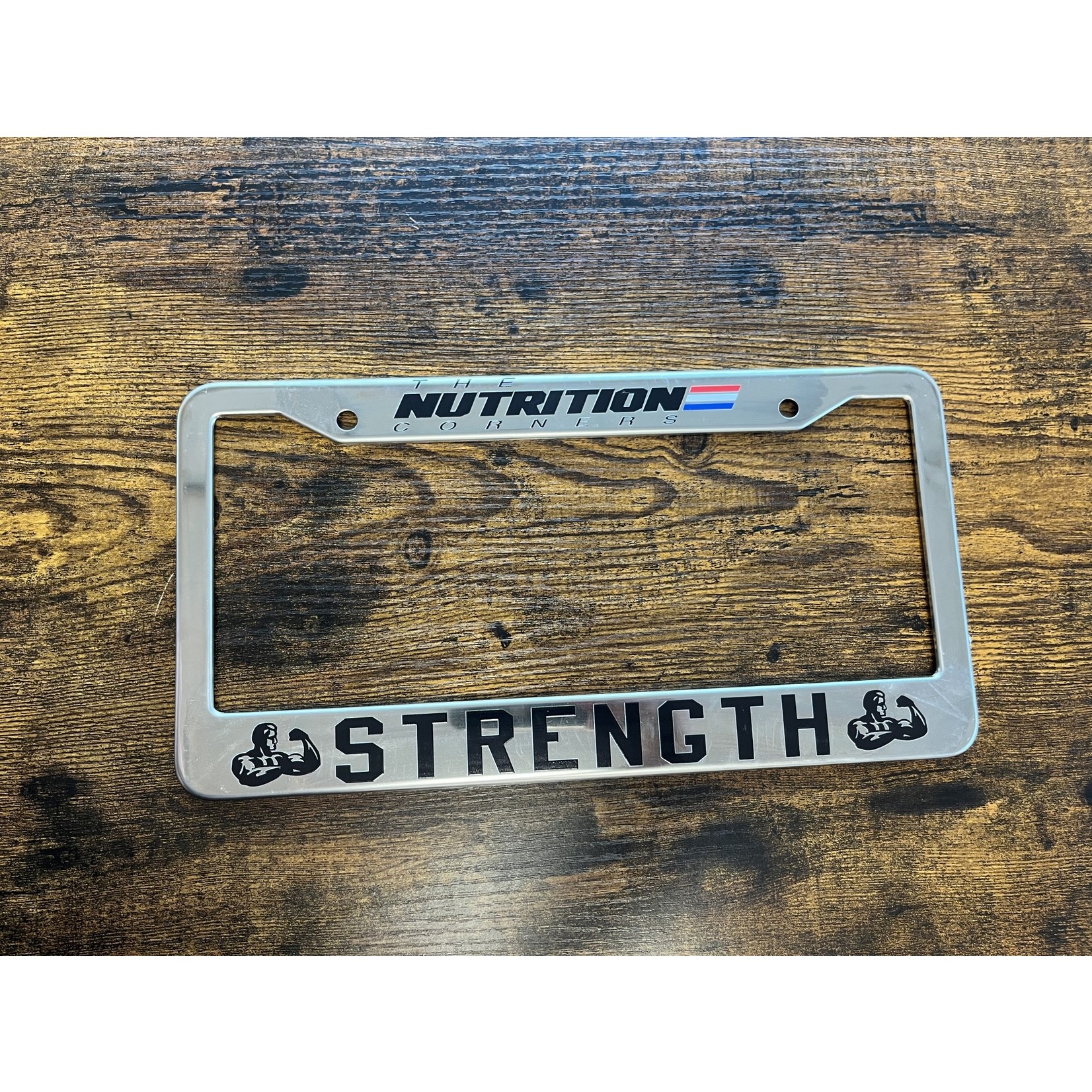Nutrition Corners NC License Plate Cover Chrome