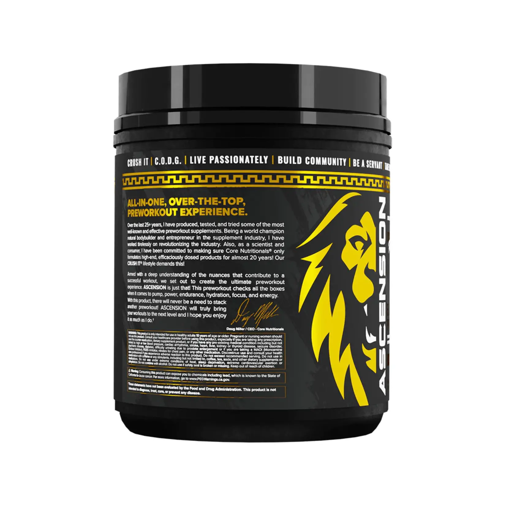 Core Nutritionals Ascension Lion on the Beach