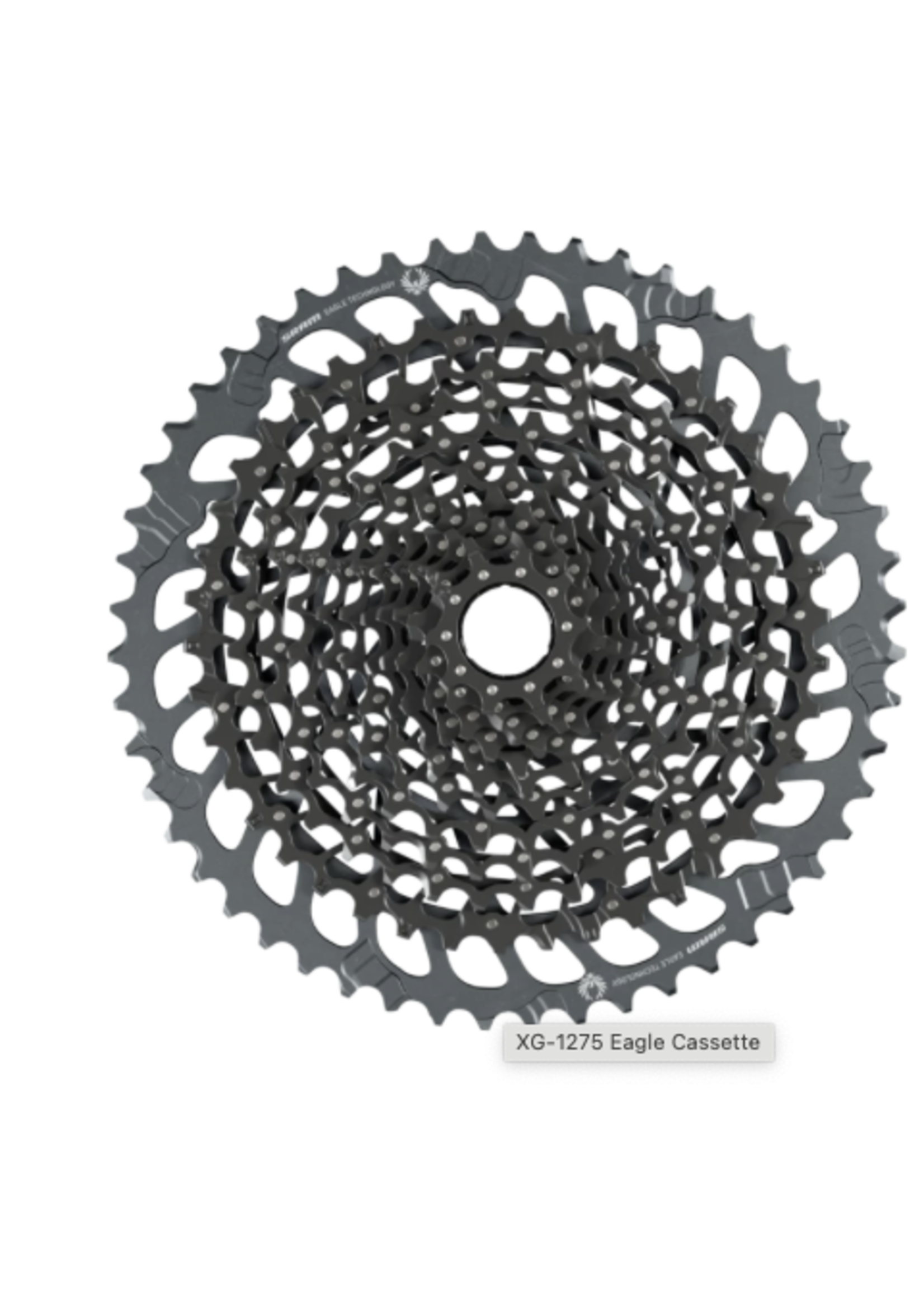 SRAM GX Eagle XG-1275 Cassette - 12-Speed, 10-52t, Black, For XD