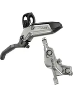 SRAM SRAM Level Ultimate Stealth Disc Brake and Lever - FRONT Post Mount 4-Piston Carbon Lever Titanium Hardware Black/Silver C1