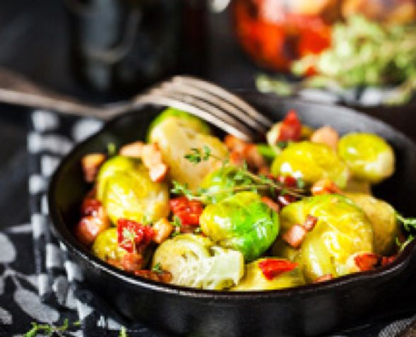 Jeweled Brussels Sprouts