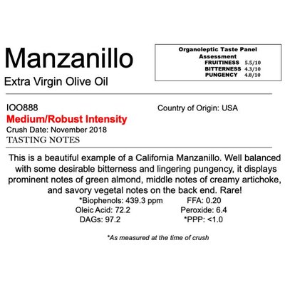 Delizia Northern Hemisphere Olive Oil Manzanillo -CA Delizia Northern Hemisphere Olive Oil Manzanillo -CA