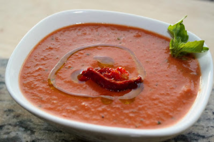 Creamy Roasted Red Pepper and Tomato Soup