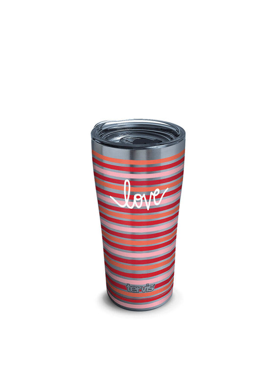 Tervis Tervis 20oz Stainless Steel w/ Hammer Lid Coton Colors™ - Love Stripes