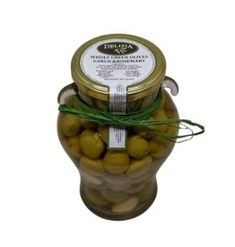 Whole Manzanilla Olives with Rosemary & Garlic