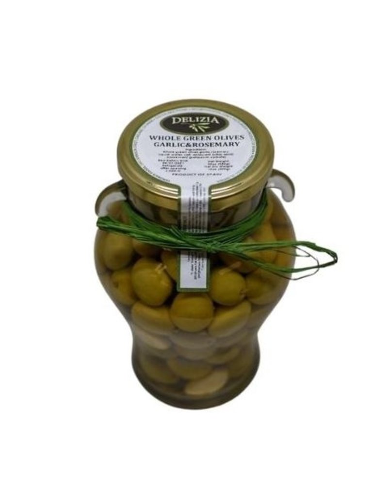 Whole Manzanilla Olive with Rosemary & Garlic