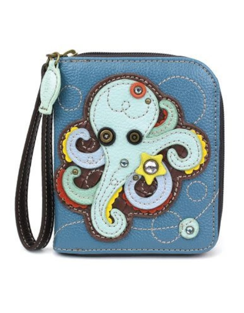 Chala Zip-Around Wallet Octopus