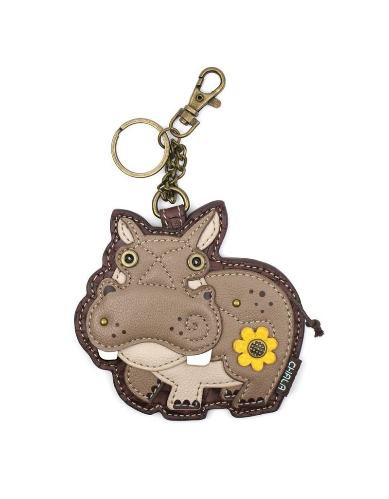 Chala Coin Purse / Key Fob - Hippo