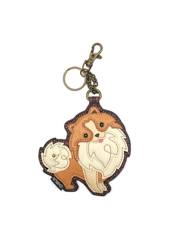 Chala Coin Purse / Key Fob - Pomeranian