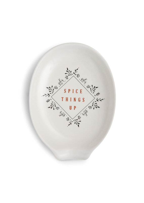 Spice Things Up Oval Spoon Rest