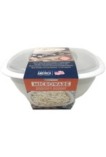 Amish Country Microwave Popcorn Bowl- White
