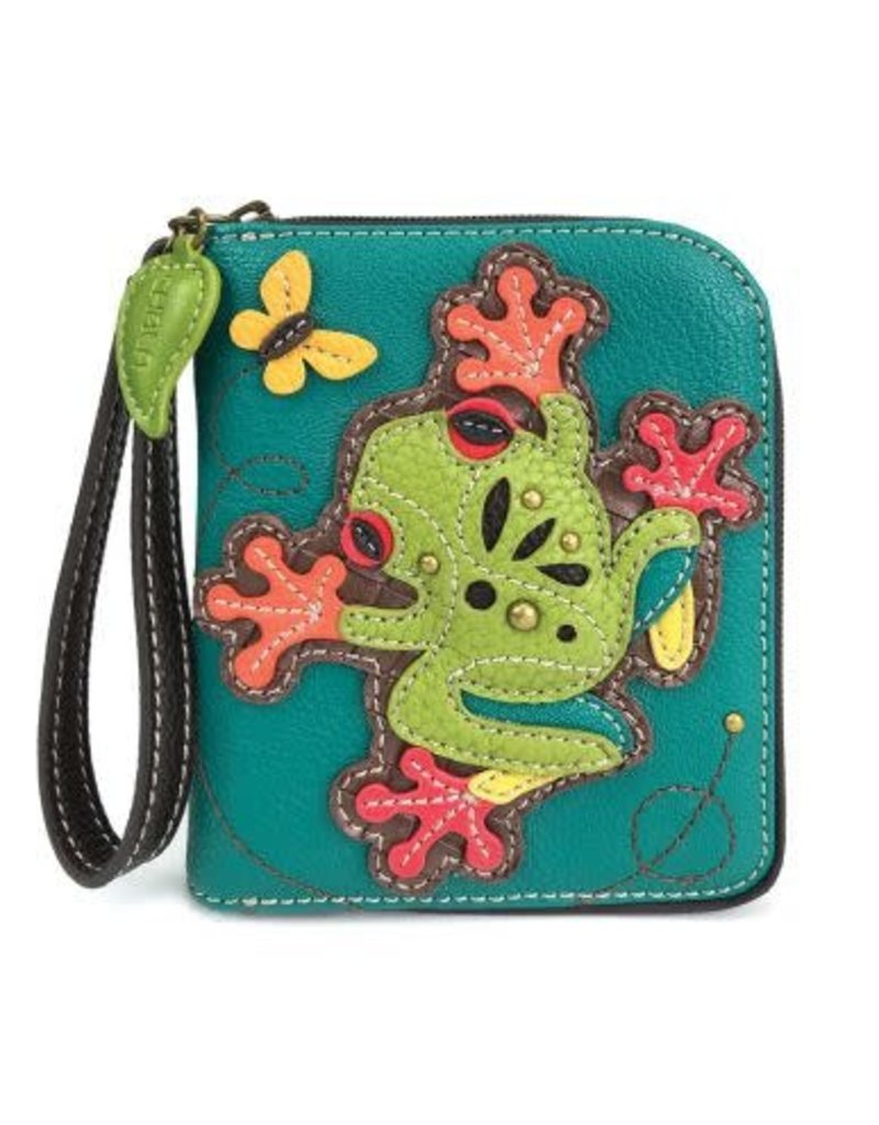 Chala Zip-Around Wallet Frog