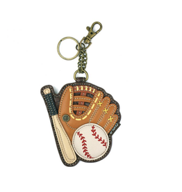 Chala Coin Purse / Key Fob - Baseball