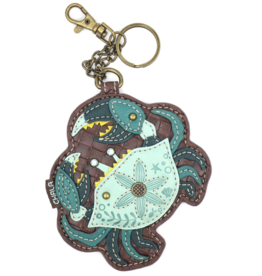 Chala Coin Purse / Key Fob - Crab - teal