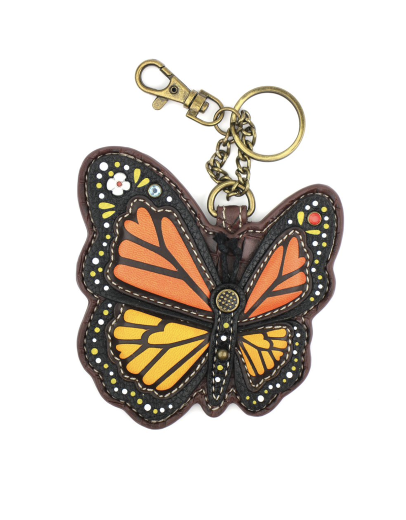 Chala Coin Purse / Key Fob - Monarch Butterfly