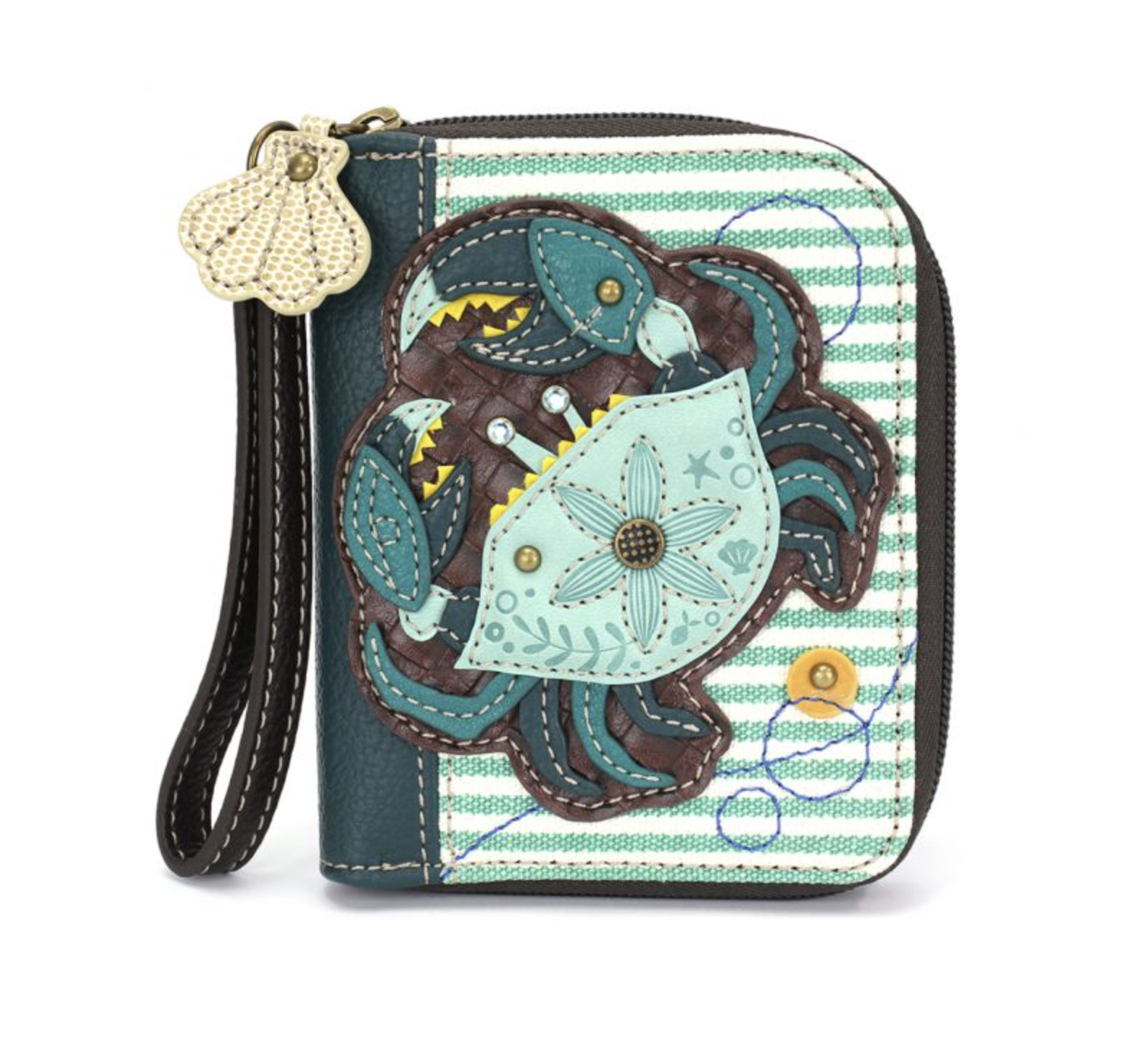Chala Zip Around Wallet Dragonfly Turquoise