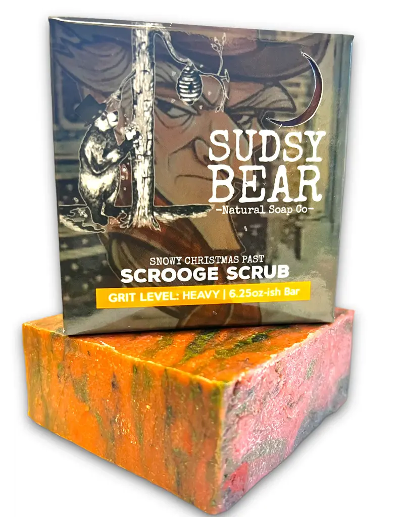 Sudsy Bear Scrooge Scrub Soap Big Bar