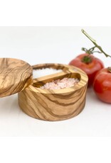 Natural Olive Wood Olive Wood Double Salt Cellar