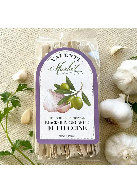 Valente Market Black Olive and Garlic Fettuccine