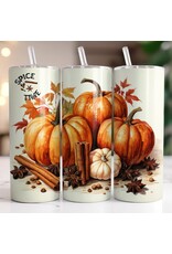 Tumbler 20oz w Lid Fall "Spice Time"