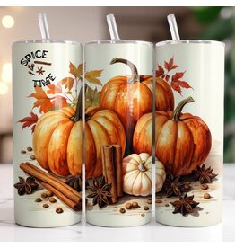 Tumbler 20oz w Lid Fall "Spice Time"