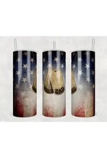 Tumbler 20oz w Lid Father / Dad Dog Tags Military Tumbler