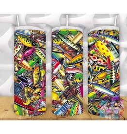 Tumbler 20oz w Lid Fishing Lures