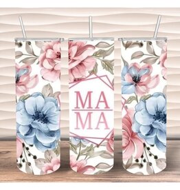 Tumbler 20oz w Lid Mama Floral 1