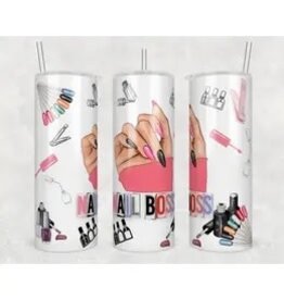 Tumbler 20oz w Lid Occupation Nail Boss Tumbler