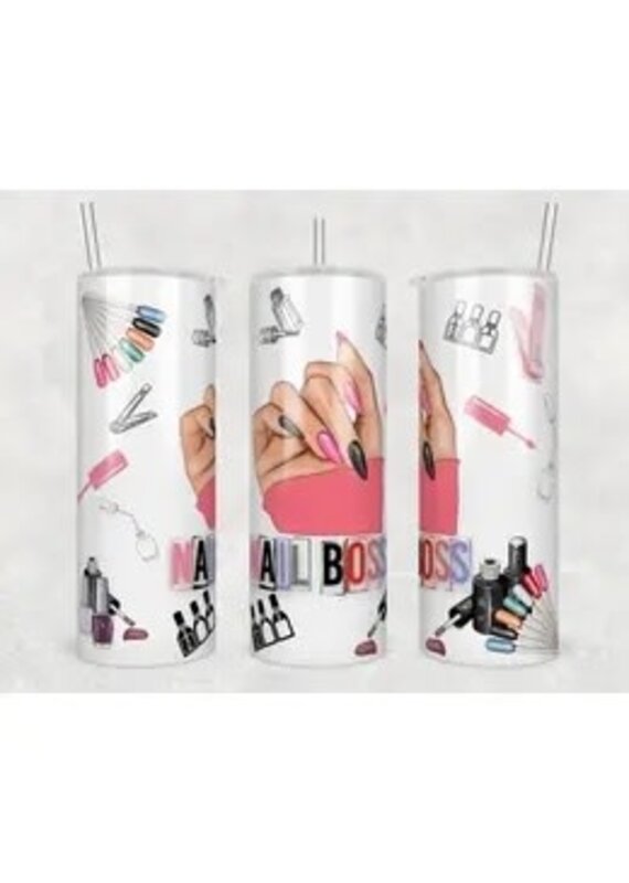 Tumbler 20oz w Lid Occupation Nail Boss Tumbler