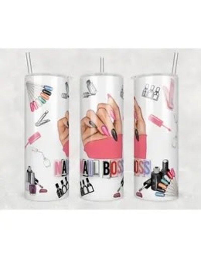 Tumbler 20oz w Lid Occupation Nail Boss Tumbler