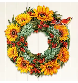 Fresh Cut Paper LLC Harvest Wreath Greeting Card