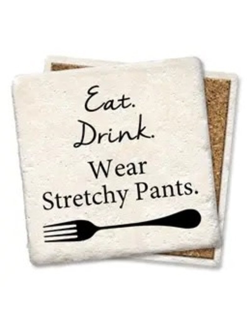 Tipsy Coasters & Gifts Eat Drink Wear Stretchy Pants Coaster