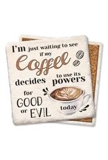 Tipsy Coasters & Gifts I'm Just Waiting Coffee Coaster