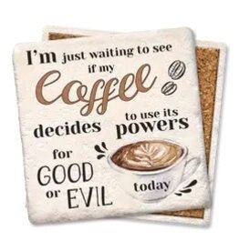 Tipsy Coasters & Gifts I'm Just Waiting Coffee Coaster