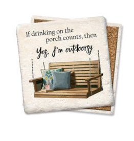 Tipsy Coasters & Gifts I'm Outdoorsy Coaster