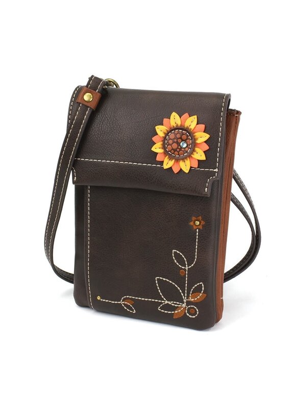 Chala Criss Cellphone Xbody - RFID - Sunflower -Brown