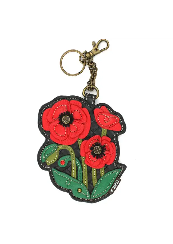 Chala Coin Purse/ Key Fob - Poppy