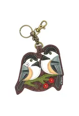 Chala Coin Purse/ Key Fob- Chickadee