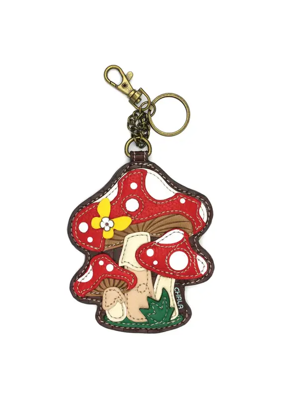 Chala Coin Purse/ Key Fob- Mushroom