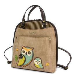 Chala Convertible Backpack - Owls